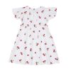 ベビー服 女の子 襟付き さくらんぼ ワンピース オフホワイト(11) 背面