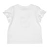 ベビー服 女の子  綿100％ さくらんぼ プリント フリルTシャツ オフホワイト(11) 背面