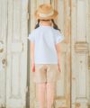 ベビー服 女の子  綿100％ さくらんぼ プリント フリルTシャツ オフホワイト(11) モデル画像3