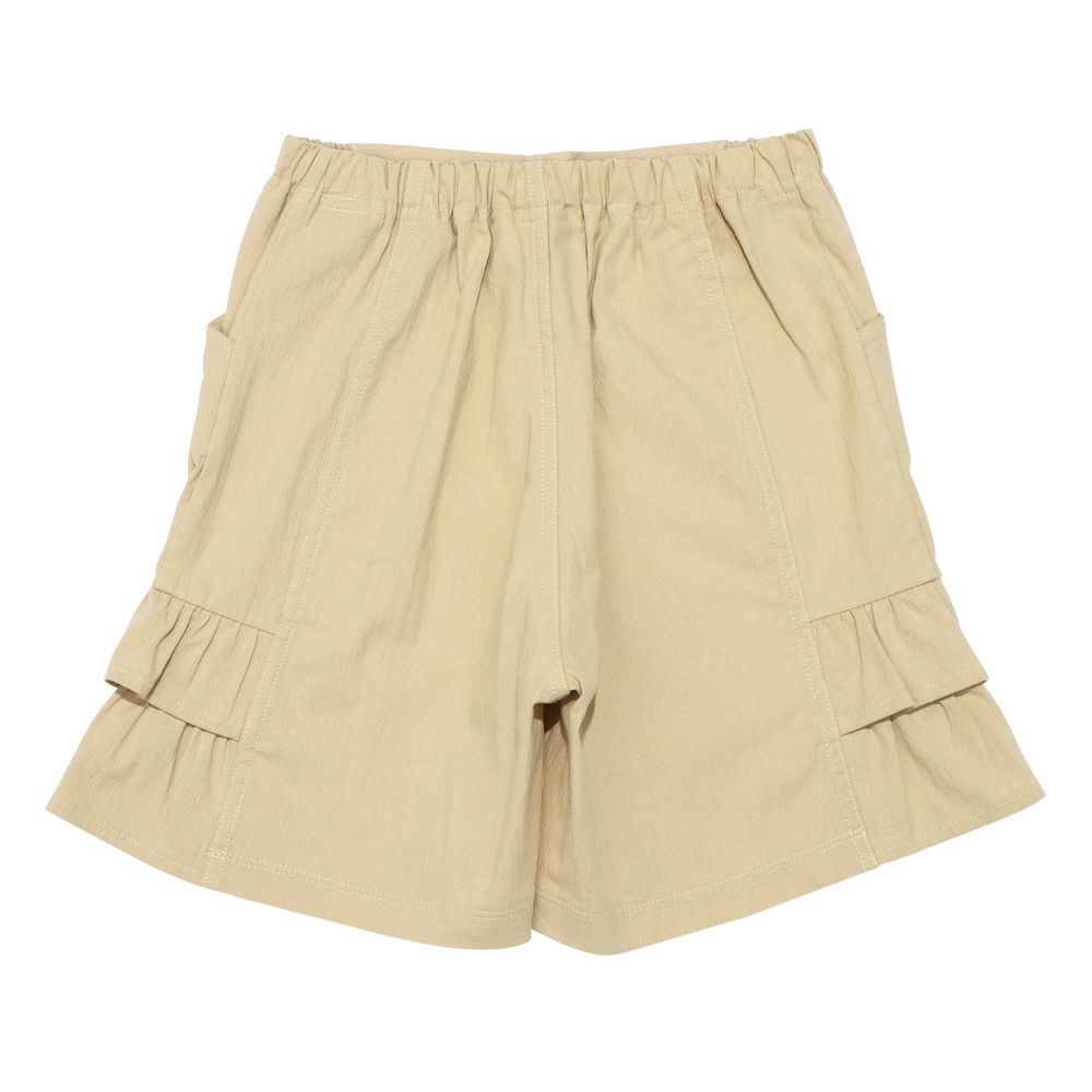 子供服 女の子 フリル キュロットパンツ ベージュ(51) 背面