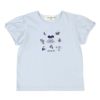 ベビー服 女の子 綿100％ マリン 貝殻 Tシャツ ブルー(61) 正面