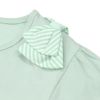 ベビー服 女の子 綿100％ リボン付き 音符柄 Tシャツ グリーン(08) デザインポイント2
