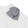 ベビー服 女の子 綿100％ リボン付き 音符柄 Tシャツ オフホワイト(11) デザインポイント2