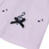 子供服 女の子 綿100％ 音符 リボン付き Aライン Tシャツ パープル(91) デザインポイント1