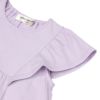 子供服 女の子 綿100％ 音符 リボン付き Aライン Tシャツ パープル(91) デザインポイント2