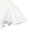 ベビー服 女の子 綿100％ リボン付き キラキラ プリント Tシャツ オフホワイト(11) デザインポイント1