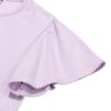 ベビー服 女の子 綿100％ リボン付き キラキラ プリント Tシャツ パープル(91) デザインポイント1