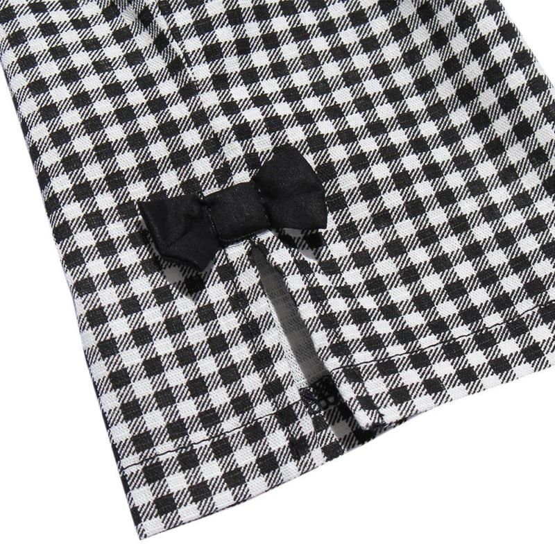 ストレッチ素材 ギンガムチェック柄 7分丈パンツ｜ベビー・子供服