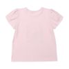 ベビー服 女の子 綿100％ お花 プリント チューリップ袖 Tシャツ ピンク(02) 背面