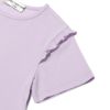 ベビー服 女の子 綿100％  女の子 プリント フリル袖 Tシャツ パープル(91) デザインポイント2