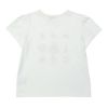 子供服 女の子 綿100％ バレエ＆小物プリント Tシャツ オフホワイト(11) 背面