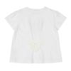 ベビー服 女の子 綿100％ ハート 花柄 Tシャツ オフホワイト(11) 背面