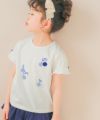 ベビー服 女の子 綿100％ リボン 音符柄 Tシャツ オフホワイト(11) モデル画像3