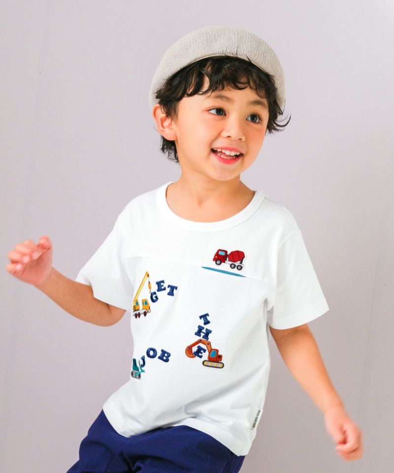 familiar 車と動物刺繍 Tシャツ Tシャツ | ファミリア公式サイト
