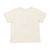 ベビー服 男の子 綿100％ 電車 乗り物 刺繍ワッペン Tシャツ アイボリー(12) 背面