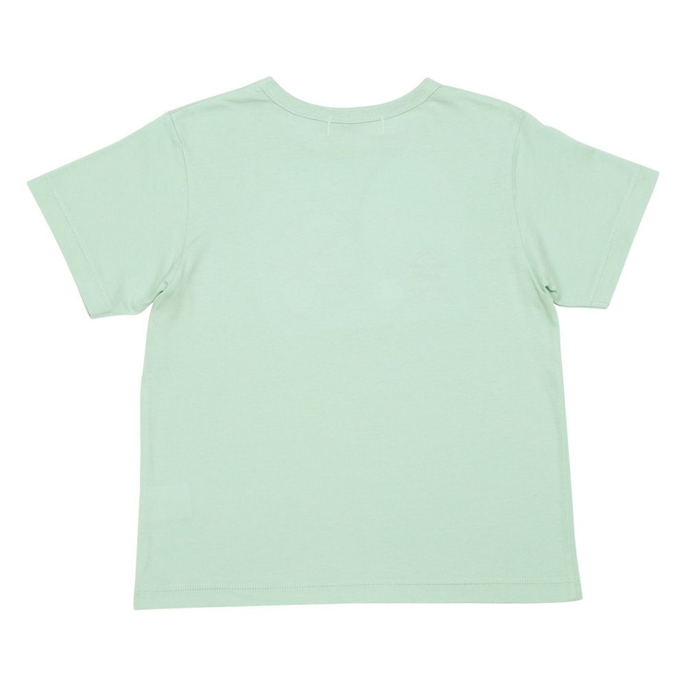 ベビー服 男の子 綿100％ はたらく車 プリント ティーシャツ グリーン(08) 背面