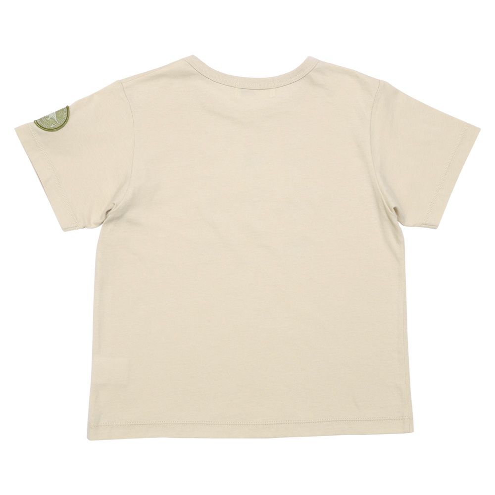 ベビー服 男の子 綿100％ 恐竜 プリント ティーシャツ ベージュ(51) 背面
