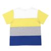 子供服 男の子 綿100％ 4色切り替え カラフル Tシャツ イエロー(04) 背面