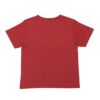 子供服 男の子 綿100％ ボーダー  刺繍 ワッペン Tシャツ レッド(03) 背面
