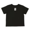 ベビー服 男の子 綿100％ 飛行機 ロゴ プリント Tシャツ ブラック(00) 背面