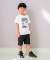 ベビー服 男の子 綿100％ 飛行機 ロゴ プリント Tシャツ オフホワイト(11) モデル画像アップ