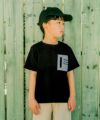 子供服 男の子 綿100％ ストライプ ロゴ刺繍 Tシャツ