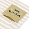 ベビー服 男の子 綿100％ ボーダー 飛行機 刺繍ポケット Tシャツ ベージュ(51) デザインポイント2