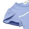 子供服 女の子 綿100％ チューリップ袖 カットソーTシャツ ブルー(61) デザインポイント1