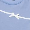 子供服 女の子 綿100％ チューリップ袖 カットソーTシャツ ブルー(61) デザインポイント2