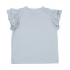 子供服 女の子 綿100％ さくらんぼ 刺繍 フリル 袖 Tシャツ ブルー(61) 背面