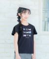 子供服 女の子 綿100％ リボンモチーフ ロゴ Tシャツ