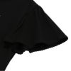 子供服 女の子 綿100％ リボンモチーフ ロゴ Tシャツ ブラック(00) デザインポイント2