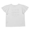 子供服 女の子 綿100％ リボンモチーフ ロゴ Tシャツ オフホワイト(11) 背面