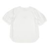 子供服 女の子 綿100％ 5分袖 ロゴプリント Tシャツ オフホワイト(11) 背面