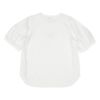子供服 女の子 綿100％ 5分袖 ロゴプリント Tシャツ オフホワイト(11) 背面