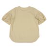 子供服 女の子 綿100％ 5分袖 ロゴプリント Tシャツ ベージュ(51) 背面