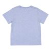 ベビー服 男の子 綿100％ デニム ポケット付  Tシャツ ブルー杢(62) 背面