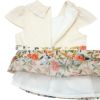 子供服 女の子 日本製 リバティプリント使用 フリル襟 ワンピース アイボリー(12) デザインポイント2