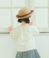 ベビー服 女の子 ドレス＆小物モチーフ 刺繍 裏毛トレーナー アイボリー(12) モデル画像2