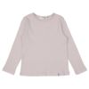 ベビー服 女の子 綿100％ リブ素材 長袖 Tシャツ ピンク(02) 正面