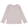 ベビー服 女の子 綿100％ リブ素材 長袖 Tシャツ ピンク(02) 正面