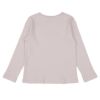 ベビー服 女の子 綿100％ リブ素材 長袖 Tシャツ ピンク(02) 背面