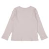ベビー服 女の子 綿100％ リブ素材 長袖 Tシャツ ピンク(02) 背面