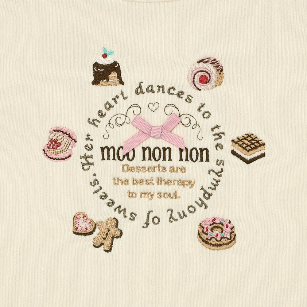 ベビー服 女の子 スイーツ 刺繍 トレーナー アイボリー(12) デザインポイント2
