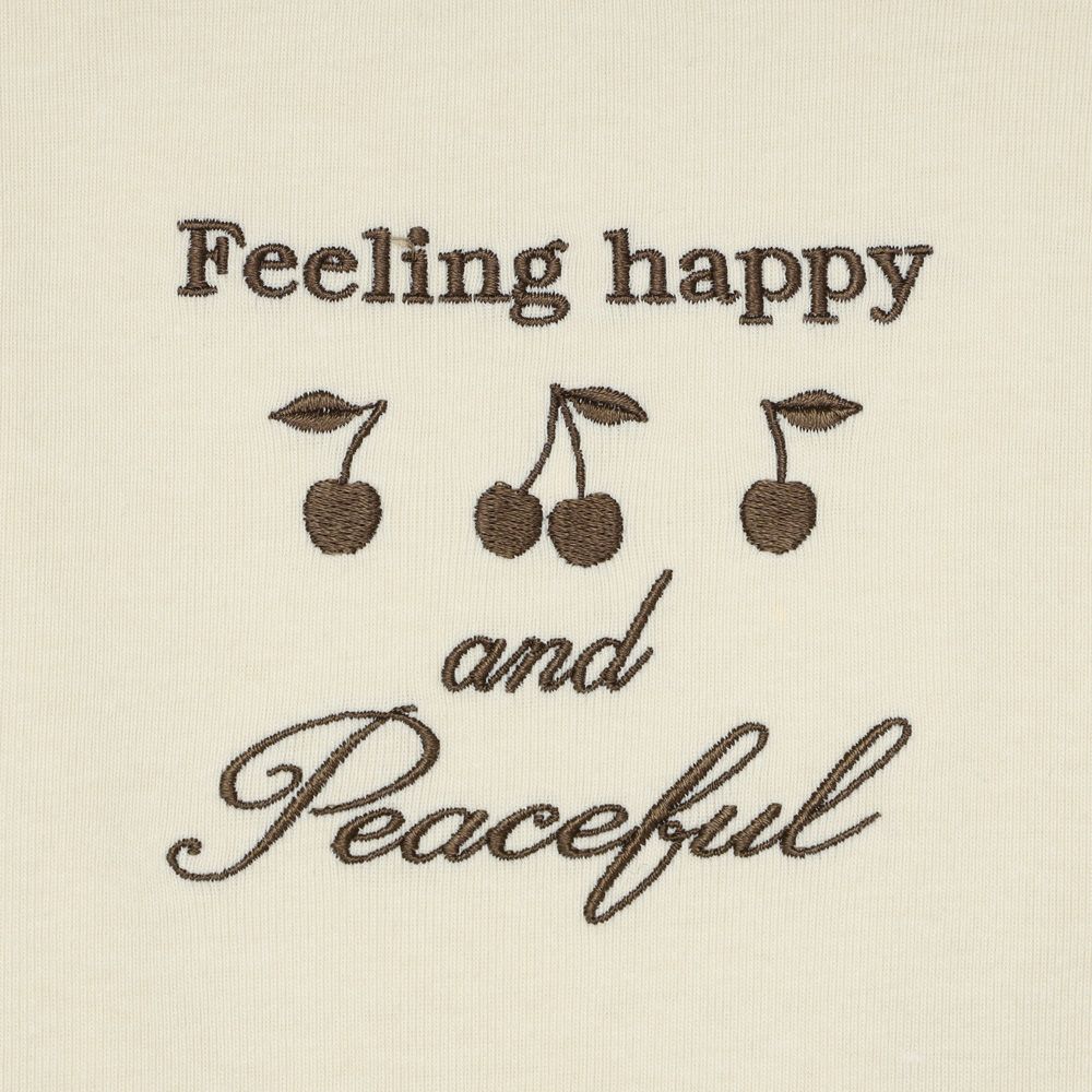 子供服 女の子 バックリボン チェリー柄 トレーナー アイボリー(12) デザインポイント1