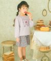 ベビー服 女の子 バレエモチーフ 刺繍 裏毛トレーナー