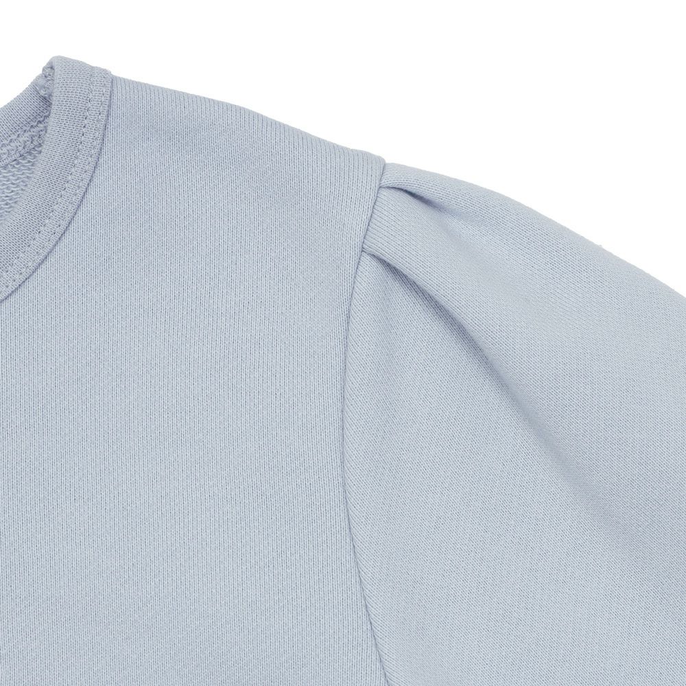 ベビー服 女の子 音符　刺繍　ラインストーン トレーナー ブルー(61) デザインポイント2