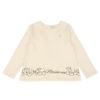 ベビー服 女の子 バックリボン さくらんぼ刺繍 トレーナー アイボリー(12) 正面