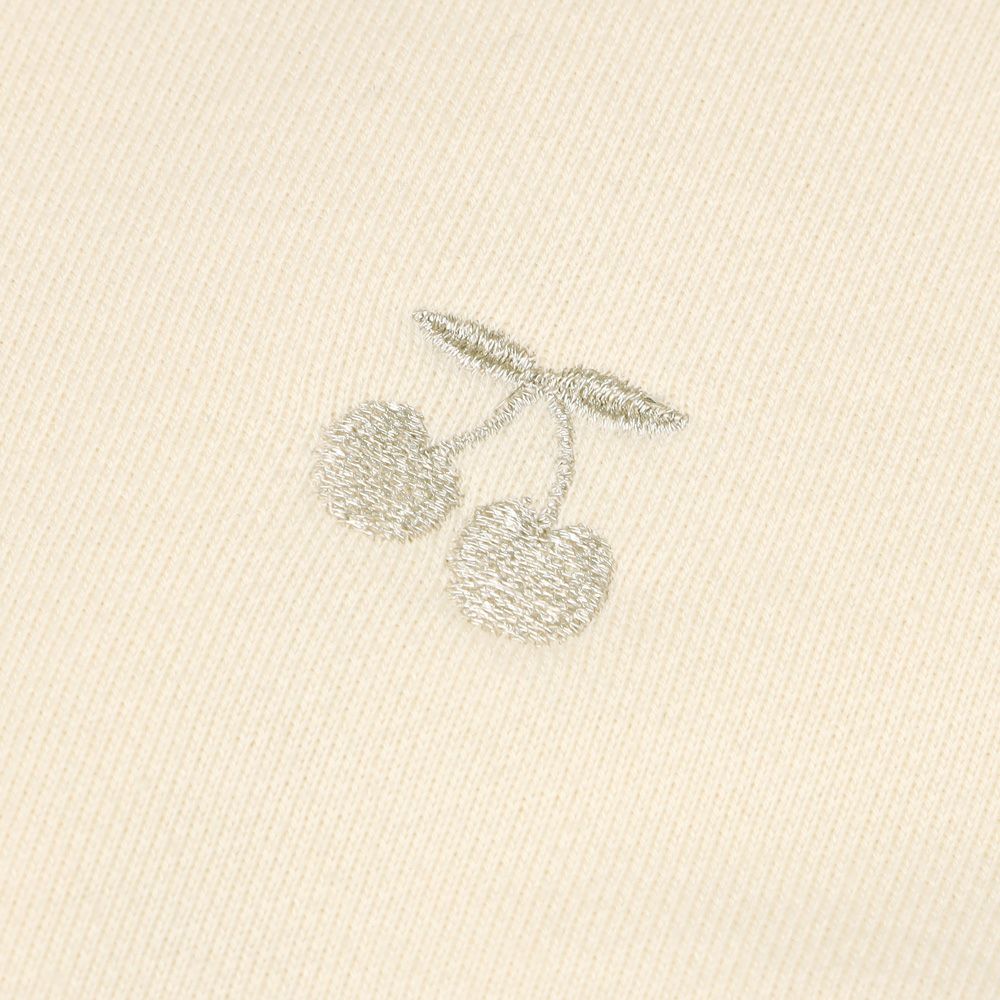 ベビー服 女の子 キッズ ジュニア おんなのこ さくらんぼ リボン 刺繍 アイボリー(12) デザインポイント1