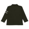 ベビー服 男の子 綿100％ 襟付き 長袖 Tシャツ ブラック(00) 背面